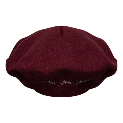 Béret Wool Script New York Yankees bordeaux-blanc NEW ERA