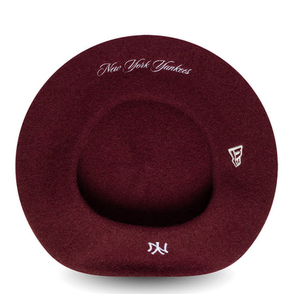 Béret Wool Script New York Yankees bordeaux-blanc NEW ERA