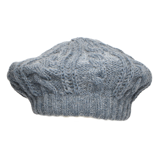 Béret à Torsades bleu fumée WHITELEY