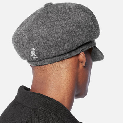 Casquette Gavroche en Laine Spitfire flanelle foncée KANGOL