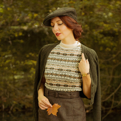 Casquette Plate Tyburn forêt JAXON & JAMES