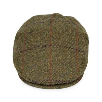Casquette Plate Imperméable à Carreaux olive FAILSWORTH