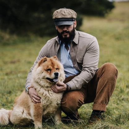 Casquette de Motard Rebelle beige britannique JAXON & JAMES