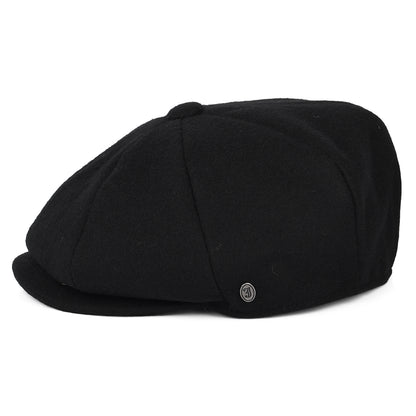 Casquette Gavroche en Laine Melton noir JAXON & JAMES