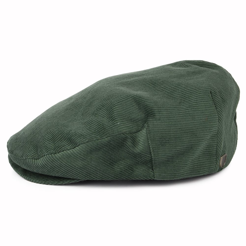 Casquette Plate en Velours Côtelé Hooligan vert sapin BRIXTON