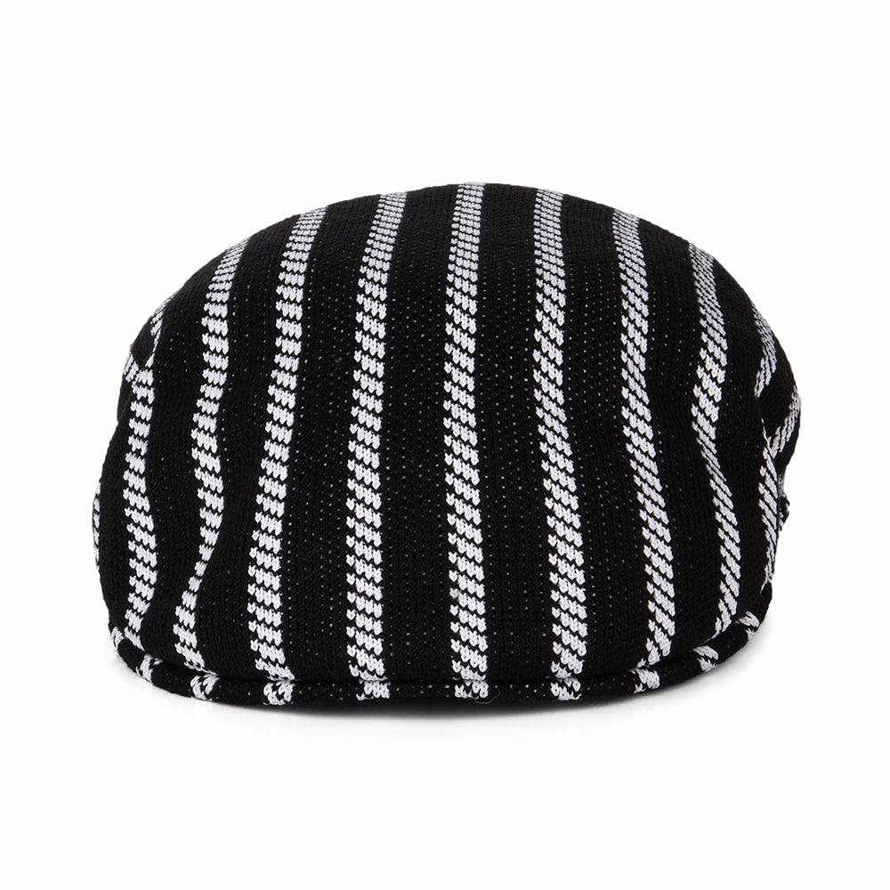 Casquette Plate Twist Stripe 504 noir-blanc KANGOL
