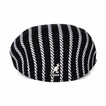 Casquette Plate Twist Stripe 504 noir-blanc KANGOL