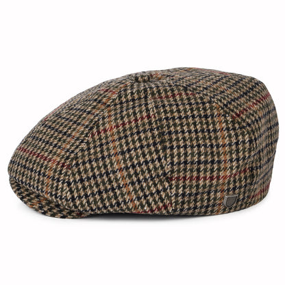 Casquette Gavroche Pied-de-Poule Brood olive-beige-noir BRIXTON