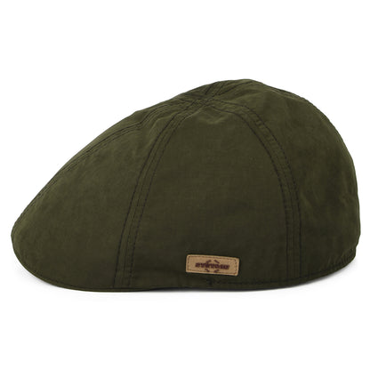 Casquette Plate Bec-de-Canard en Coton Ciré olive STETSON