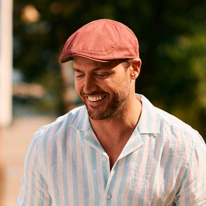 Casquette Plate Bec-de-Canard en Coton Porto rouge-vert FAILSWORTH