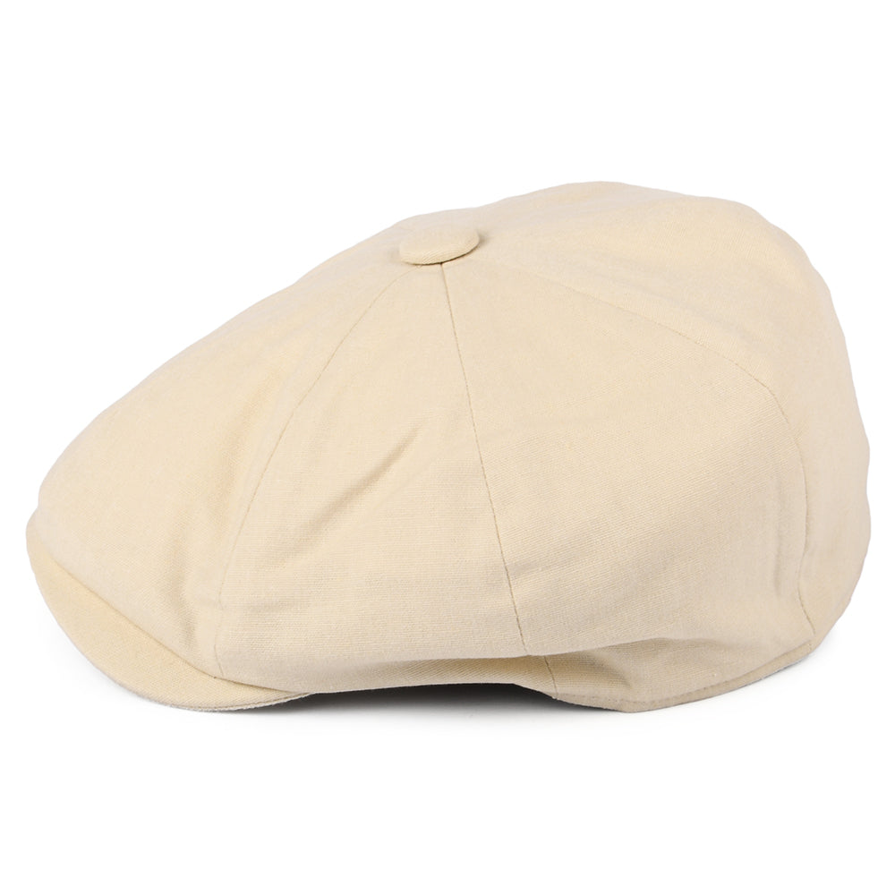 Casquette Gavroche à 8 Pans en Coton et Lin babeurre CHRISTYS
