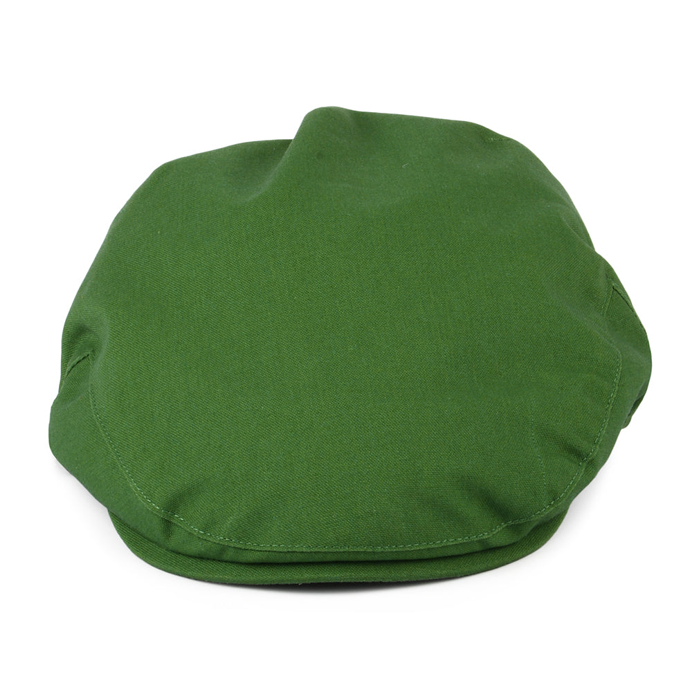 Casquette Plate Balmoral en Coton et Lin vert CHRISTYS