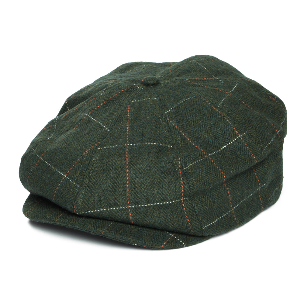Casquette Marron à Chevrons Pour Enfant Gamble & Gunn – Style Newspaper Boy – Taille M (56-57 Cm)