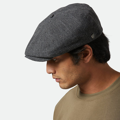 Casquette Gavroche Prince-de-Galles Brood anthracite BRIXTON