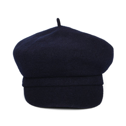 Casquette Gavroche en Laine Vanessa bleu marine WHITELEY