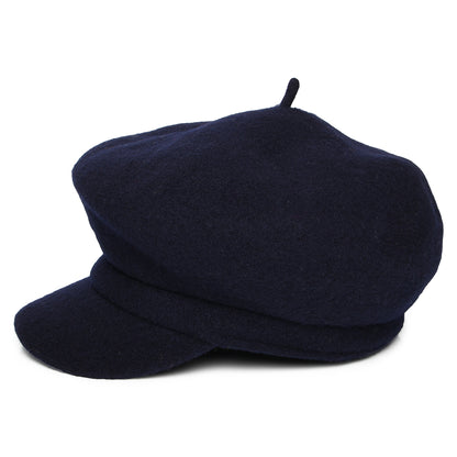 Casquette Gavroche en Laine Vanessa bleu marine WHITELEY