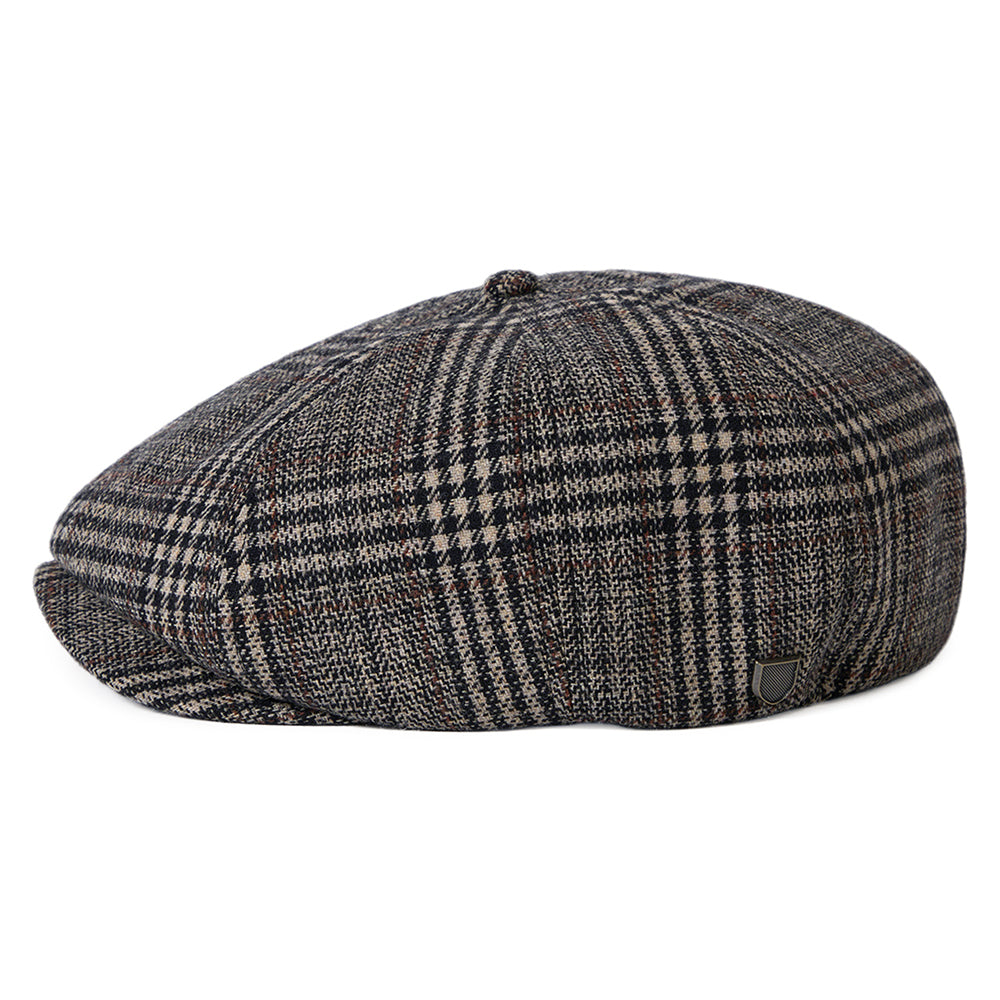 Casquette Gavroche à Carreaux Brood khaki-marron BRIXTON
