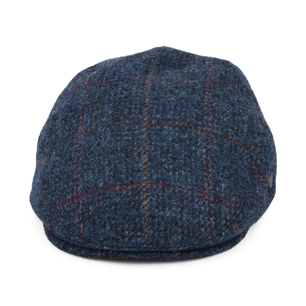 Casquette Plate en HARRIS TWEED à Carreaux Stornoway denim-multicolore FAILSWORTH