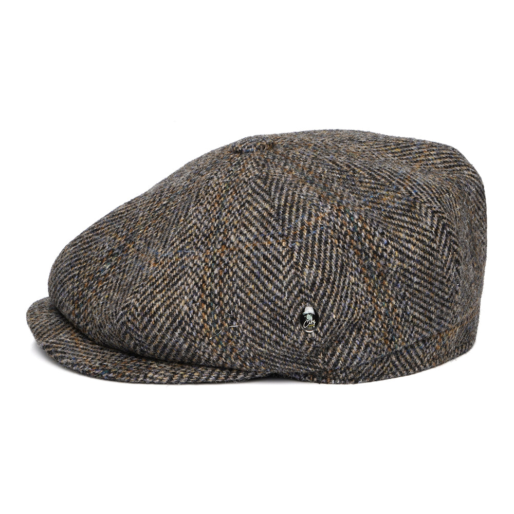Casquette Gavroche en HARRIS TWEED Arthur multicolore CITY SPORT