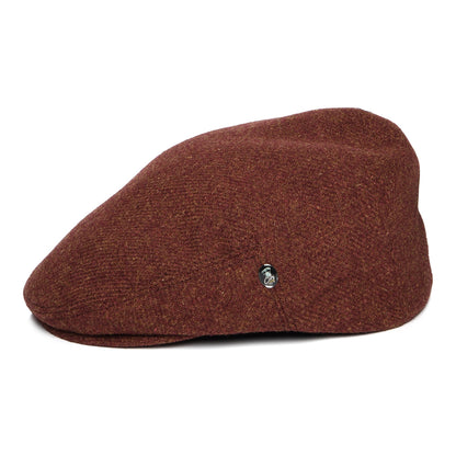 Casquette Plate en Laine Vierge Chinée rouille CITY SPORT
