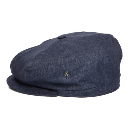 Casquette Gavroche en Lin Léger denim foncé CITY SPORT
