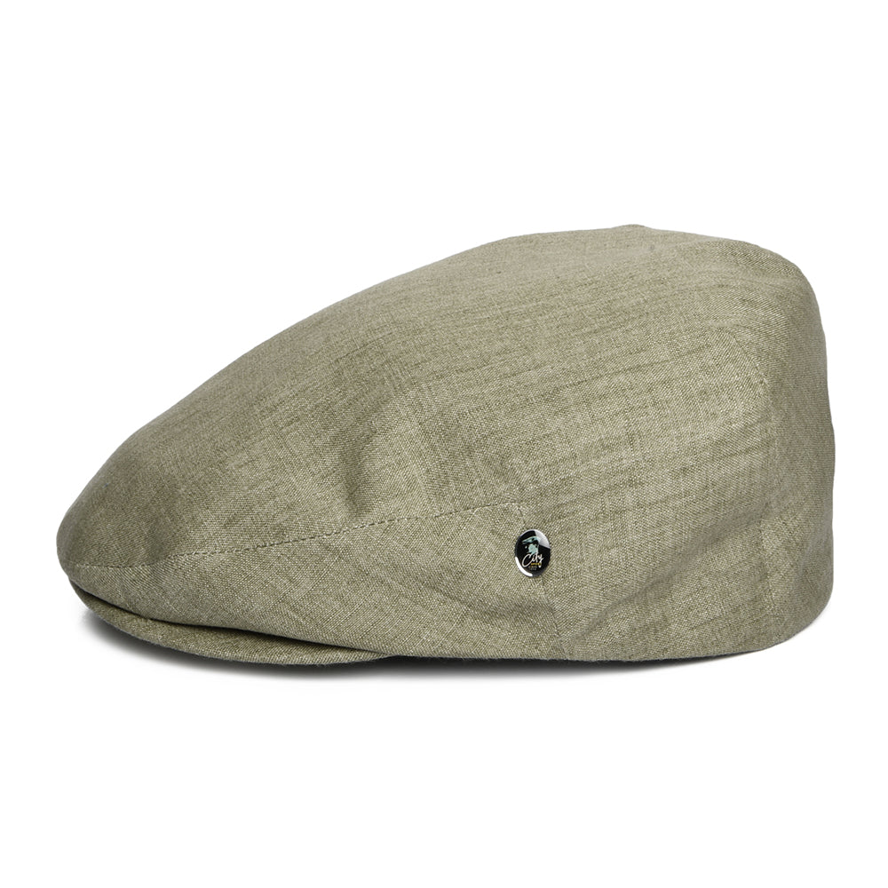 Casquette Plate en Lin Léger olive CITY SPORT