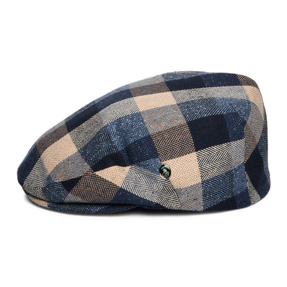 Casquette Plate Été en Soie et Coton Patchwork bleu-multi CITY SPORT