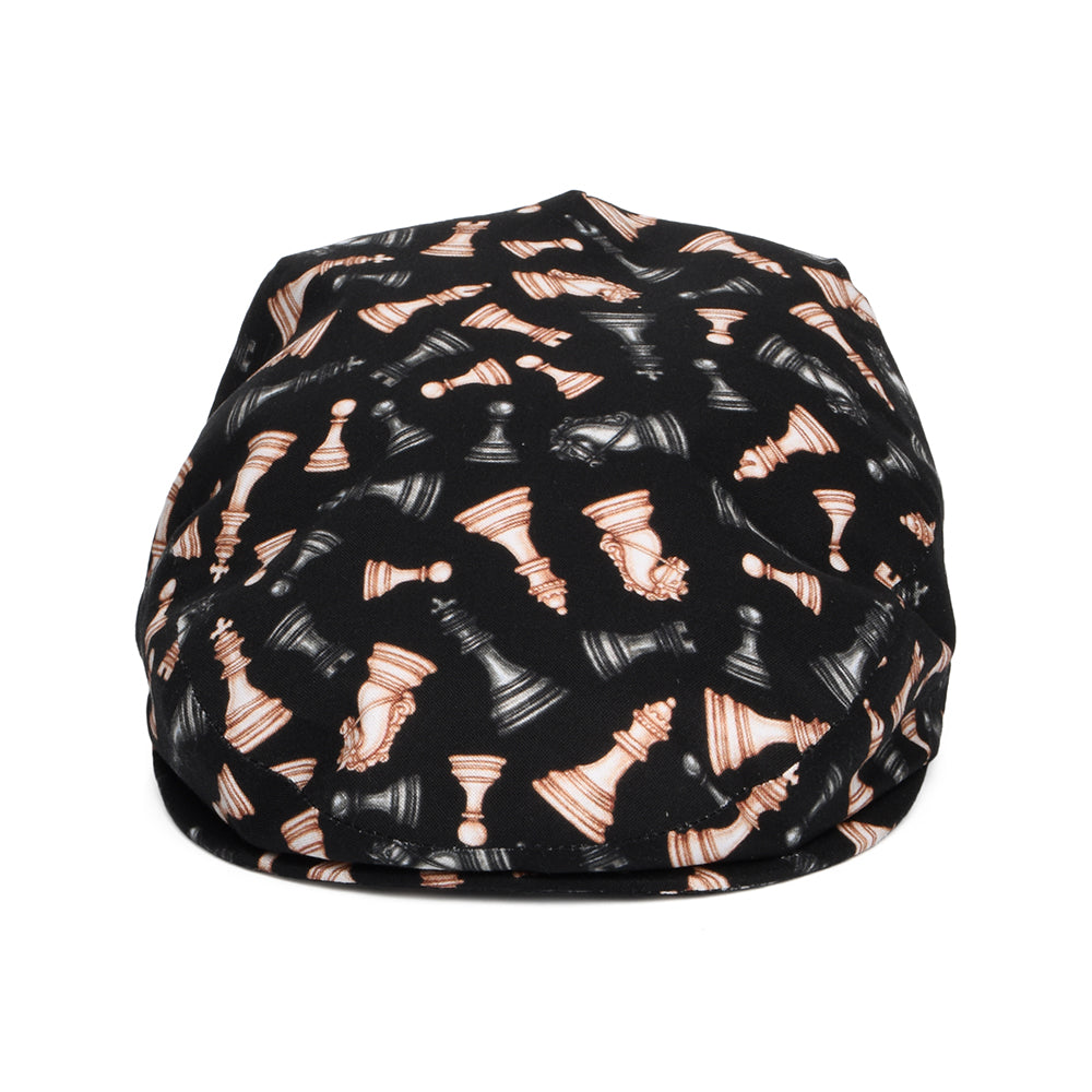 Casquette Plate en Coton Maîtres d'Échecs noir CITY SPORT