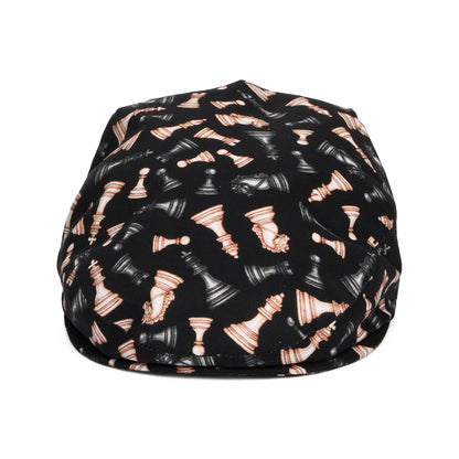 Casquette Plate en Coton Maîtres d'Échecs noir CITY SPORT