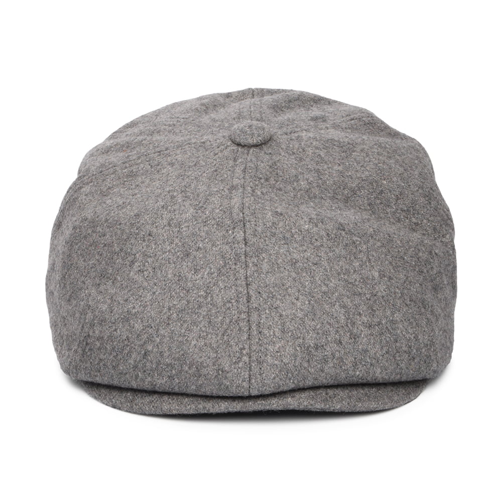 Casquette Gavroche en Flanelle Brood gris chiné foncé BRIXTON