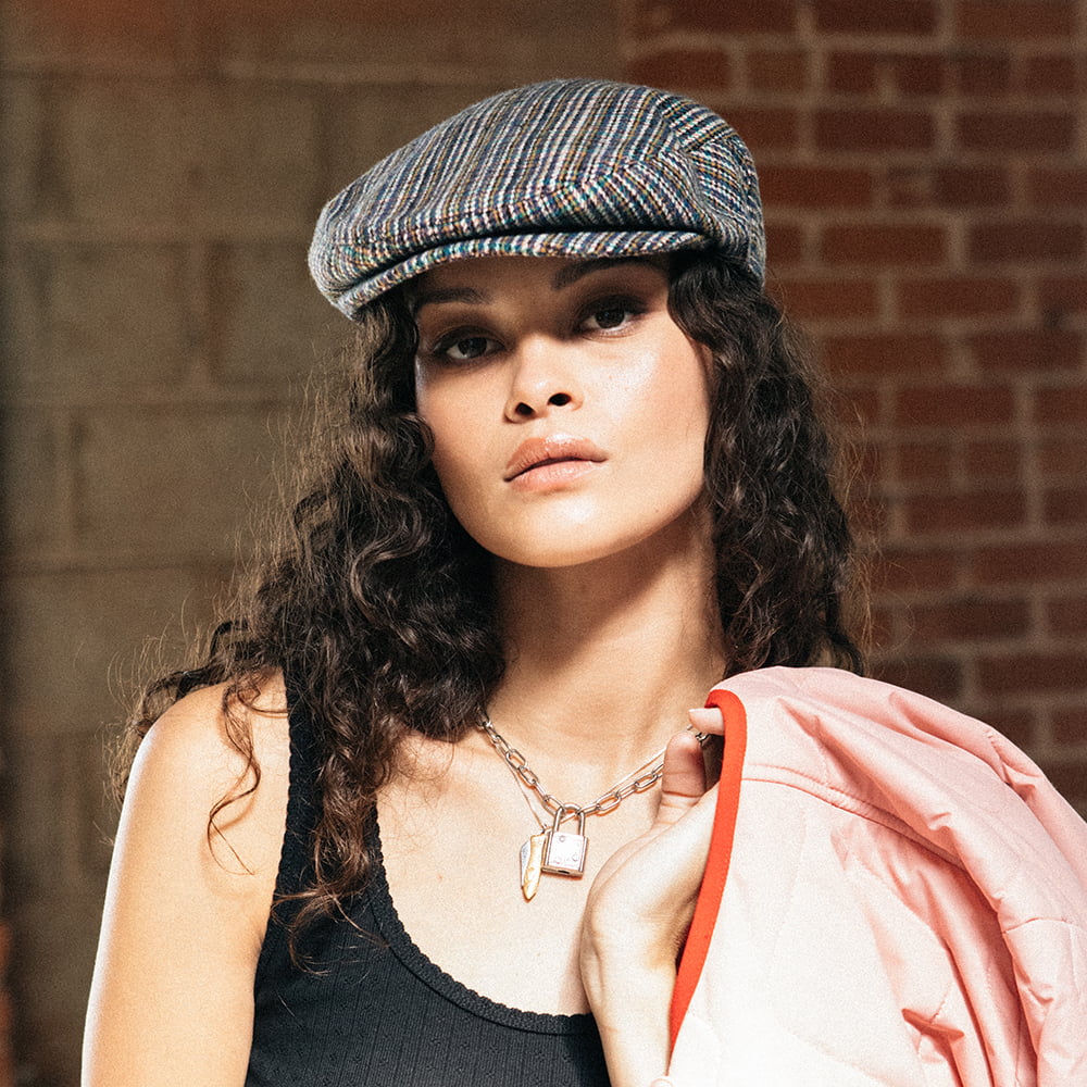 Casquette Plate Micro Pied-de-Poule Hooligan multicolore BRIXTON