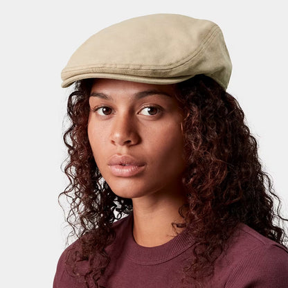 Casquette Plate Bec-de-Canard en Toile de Coton Webster beige CARHARTT WIP