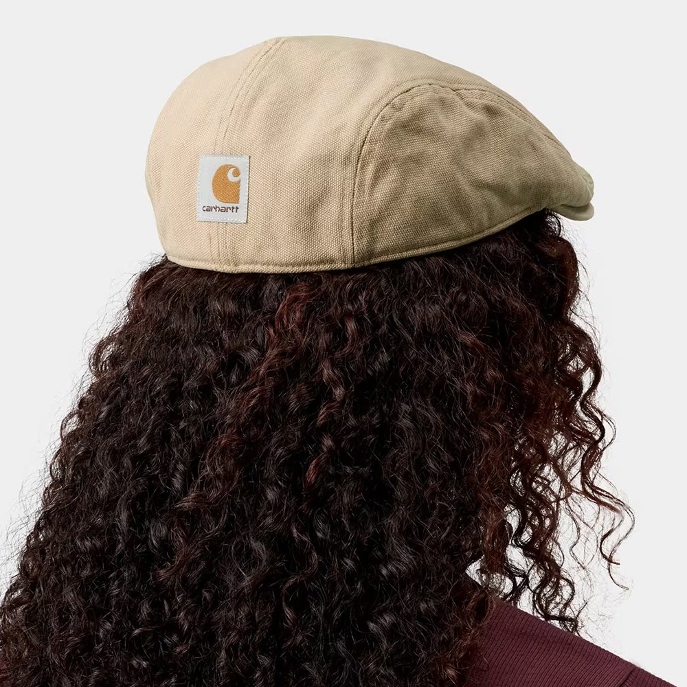 Casquette Plate Bec-de-Canard en Toile de Coton Webster beige CARHARTT WIP