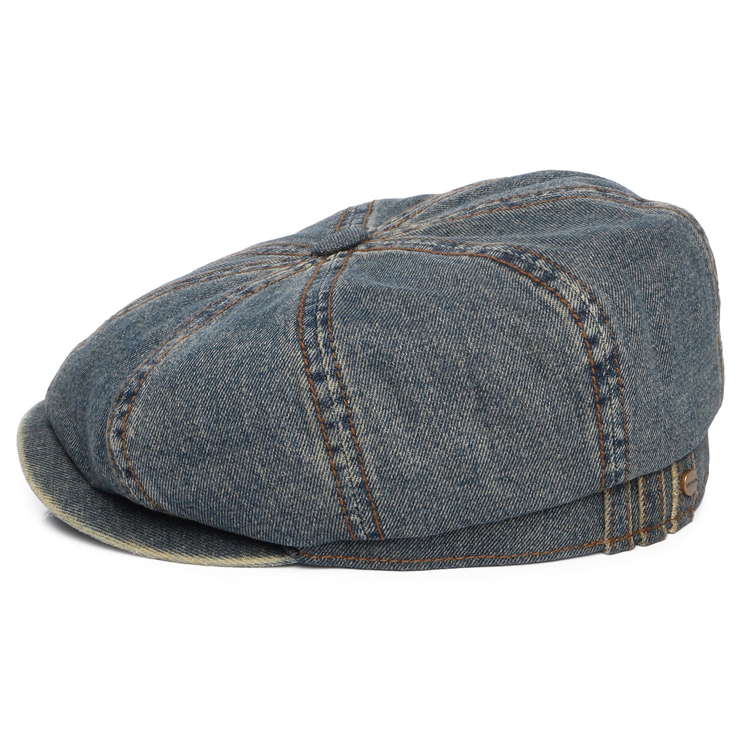Casquette Gavroche en Denim Hatteras bleu délavé STETSON