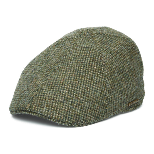 Casquette Plate Bec-de-Canard en Laine Texas olive STETSON