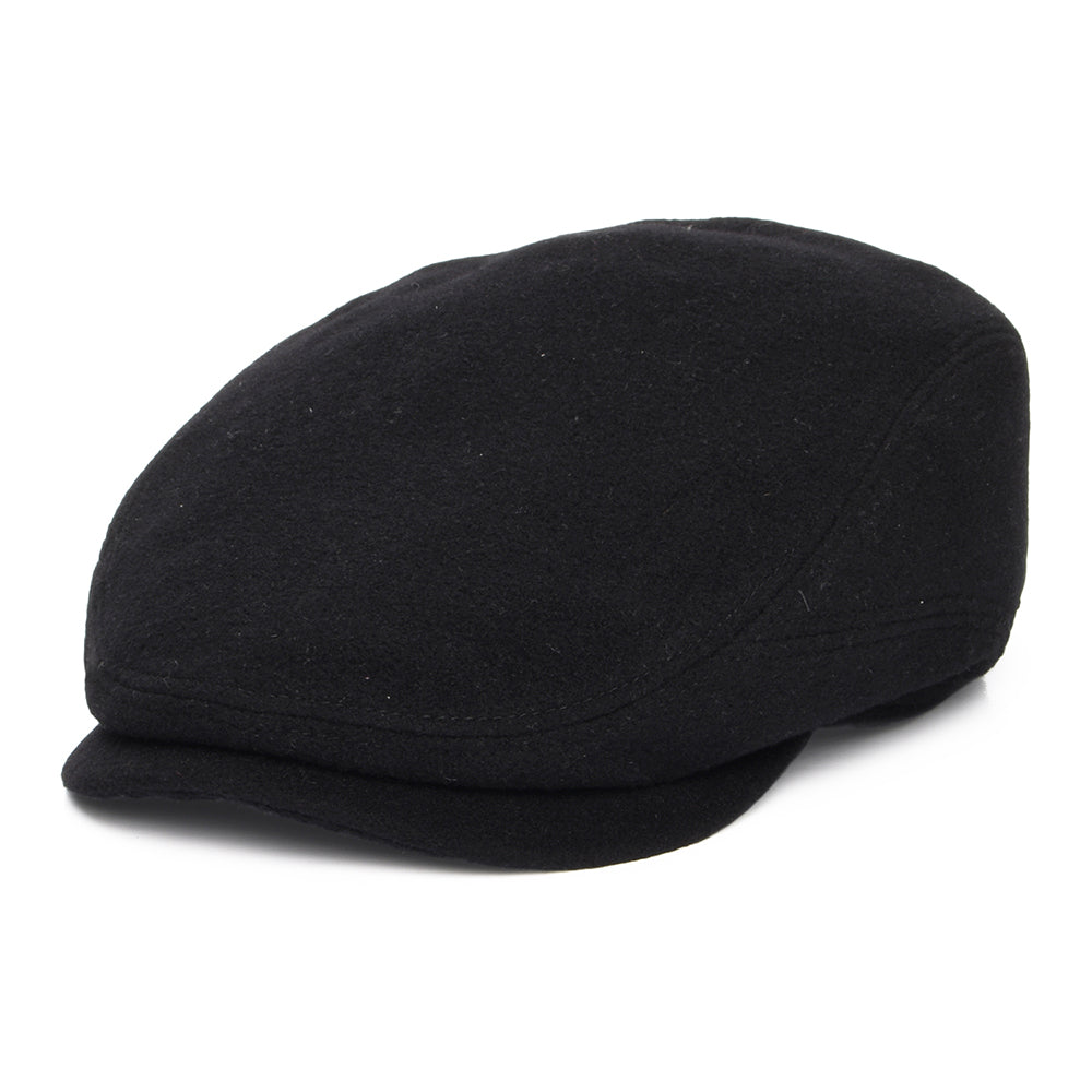 Casquette Plate en Laine et Cachemire Driver noir STETSON