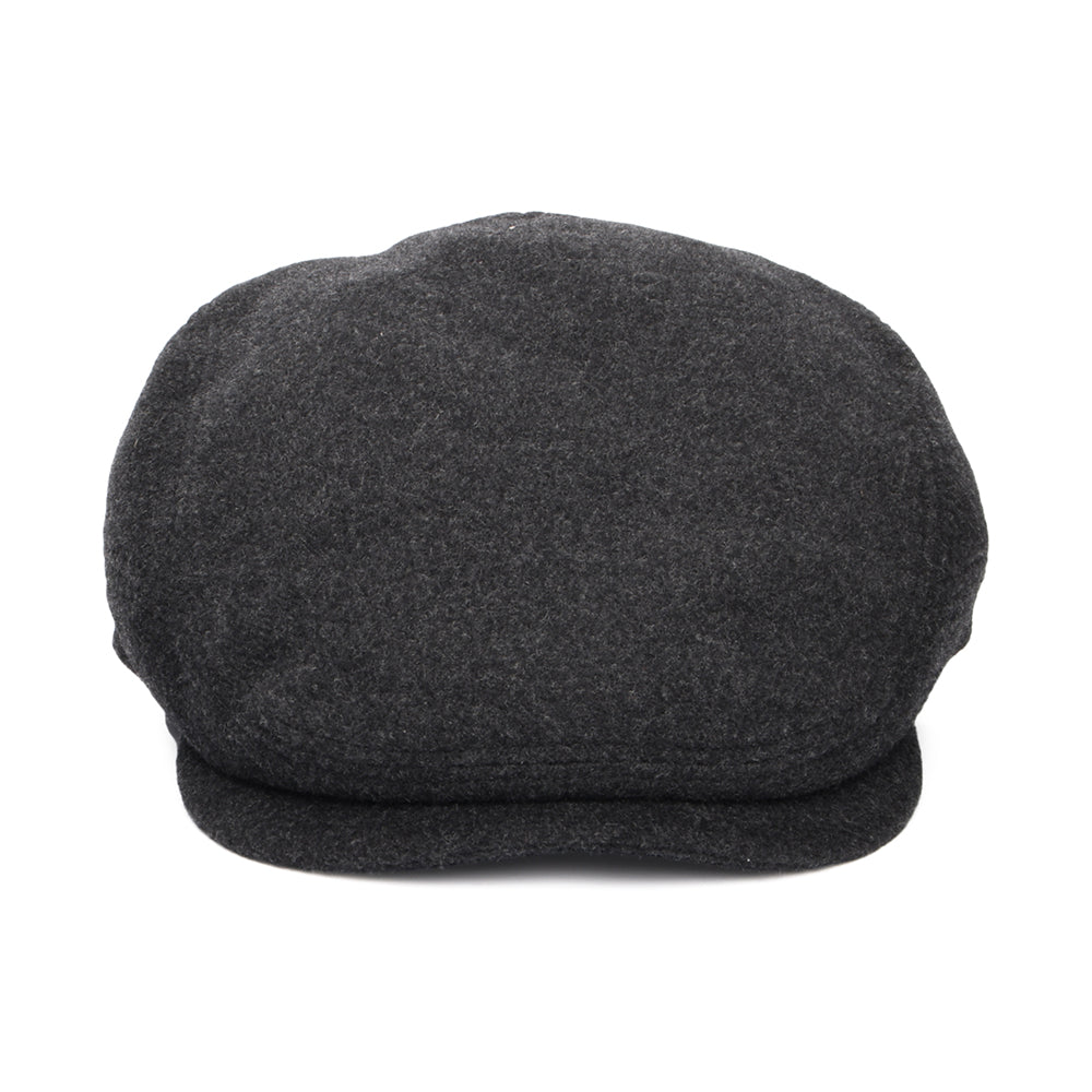 Casquette Plate en Laine et Cachemire Driver anthracite STETSON