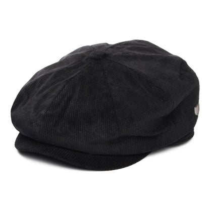 Casquette Gavroche Ample en Velours Côtelé Brood noir BRIXTON