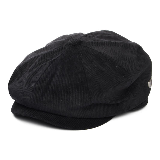 Casquette Gavroche Ample en Velours Côtelé Brood noir BRIXTON