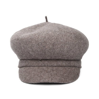 Casquette Gavroche en Laine Vanessa taupe WHITELEY