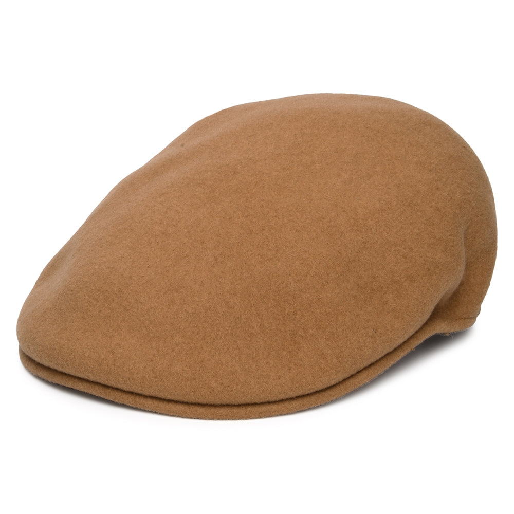 Casquette Plate 504 en Laine toffee KANGOL