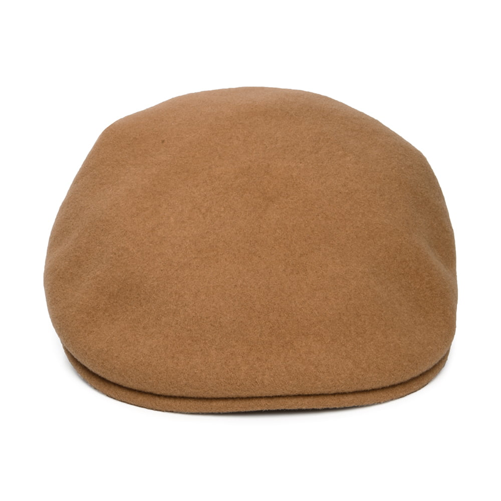 Casquette Plate 504 en Laine toffee KANGOL