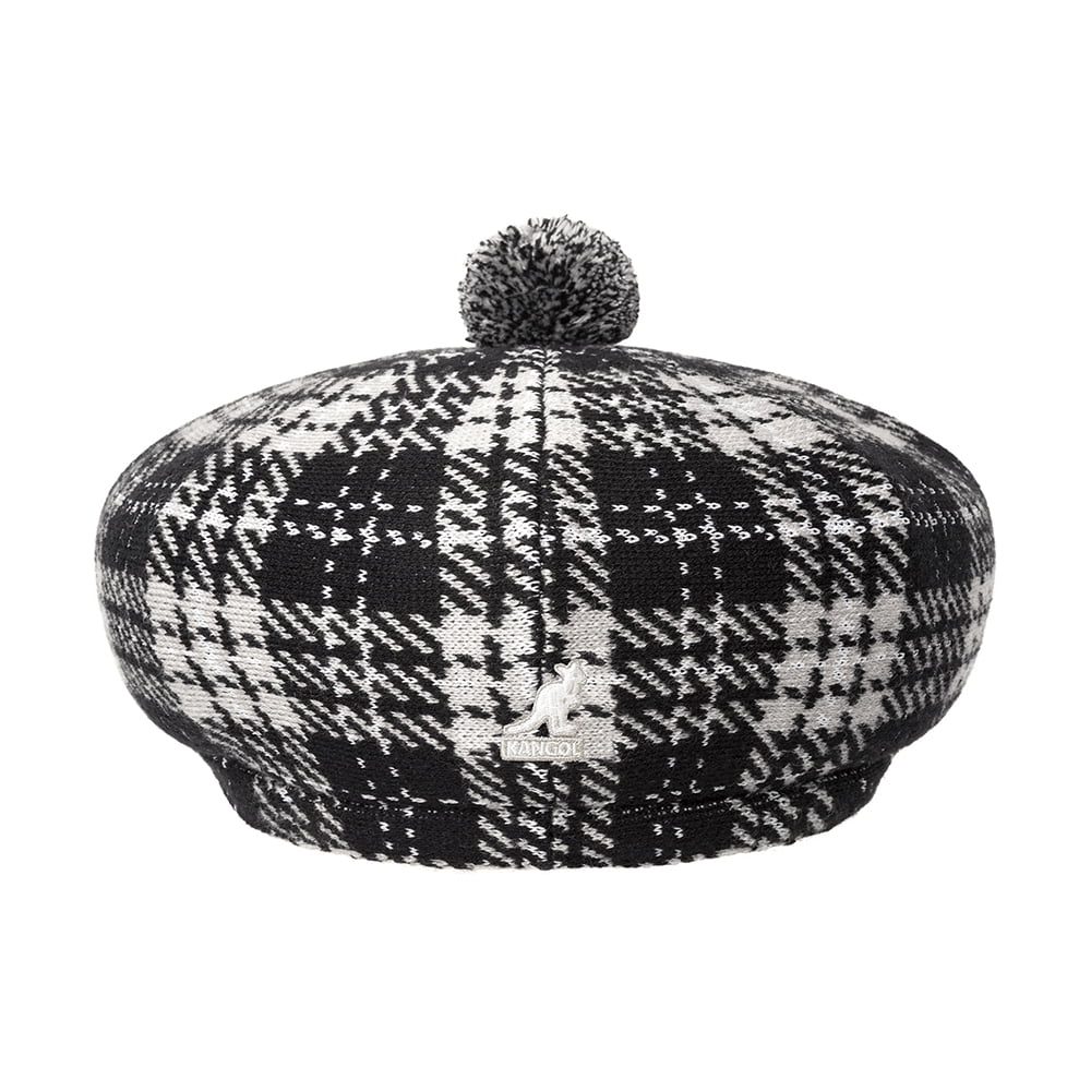 Casquette Plate à Pompon New Heritage noir-gris KANGOL