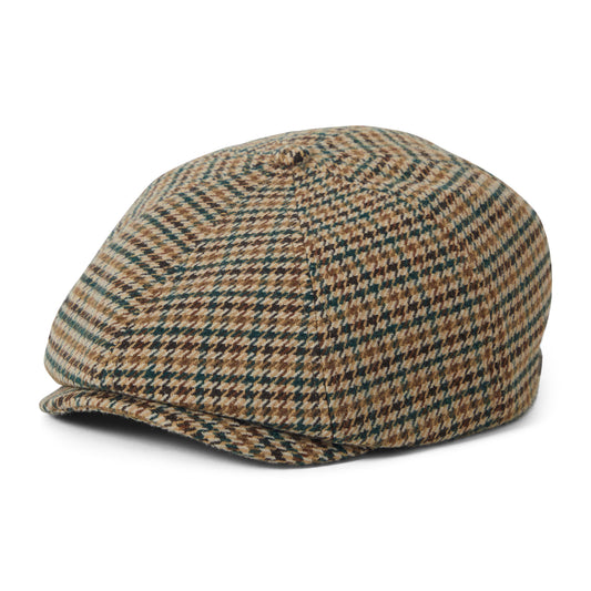 Casquette Gavroche Pied-de-Poule Brood khaki-ochre-vert BRIXTON