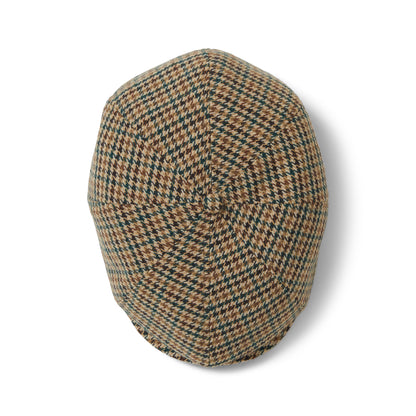 Casquette Gavroche Pied-de-Poule Brood khaki-ochre-vert BRIXTON