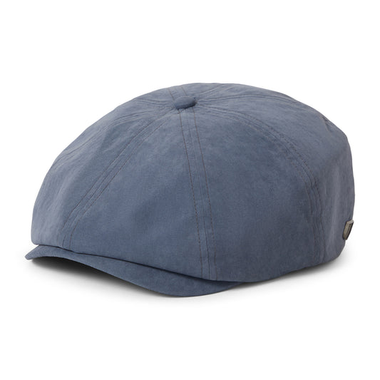 Casquette Gavroche en Satin Brossé Brood bleu ardoise BRIXTON