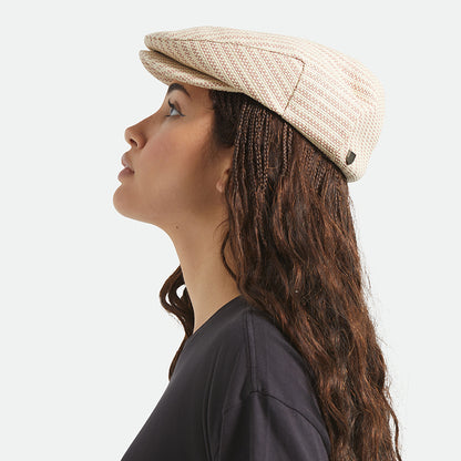 Casquette Plate Légère en Paille Toyo Hooligan naturel-argile BRIXTON