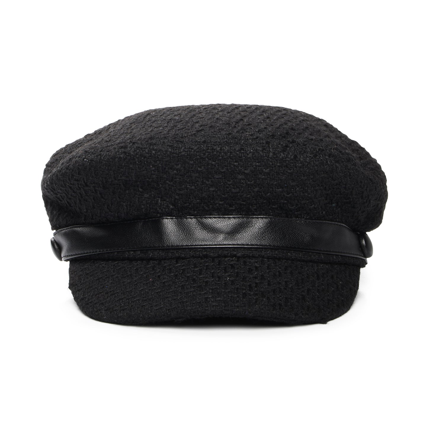 Casquette Gavroche en Bouclette Donna noir SCALA