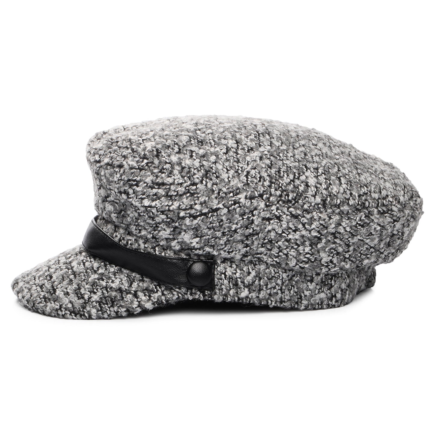 Casquette Gavroche en Bouclette Donna gris SCALA