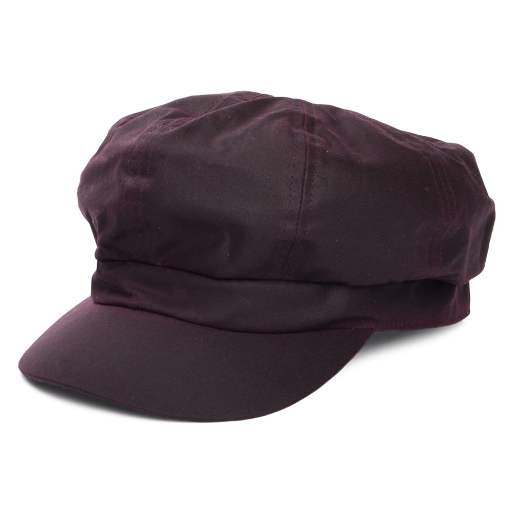 Casquette Gavroche en Coton Ciré Britannique merlot FAILSWORTH